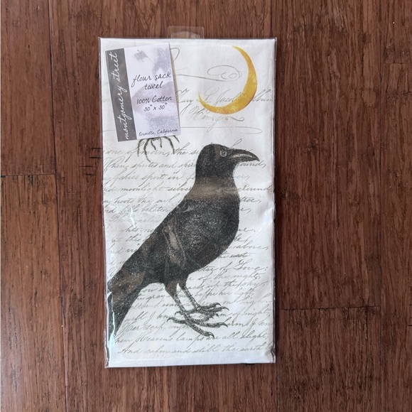 NWT Spooky Raven and Spider Halloween Dish Towel - Picture 2 of 5